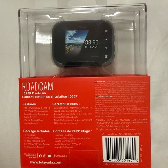 Yada Roadcam 1080P Dashcam - Picture 2 of 2